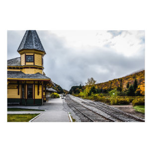 Crawford Notch Train Station Foto Afdruk