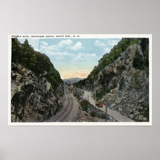 Crawford Notch Uitzicht van de Double Gate Poster (Voorkant)