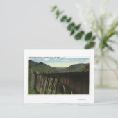 Crawford Notch Uitzicht van Frankenstein Trestle Briefkaart (Staand voorkant)