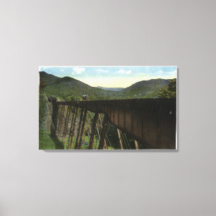 Crawford Notch Uitzicht van Frankenstein Trestle Canvas Afdruk