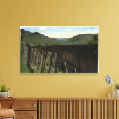 Crawford Notch Uitzicht van Frankenstein Trestle Canvas Afdruk (Insitu (Woonkamer))