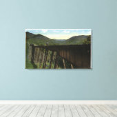 Crawford Notch Uitzicht van Frankenstein Trestle Canvas Afdruk (Insitu (Houten vloer))