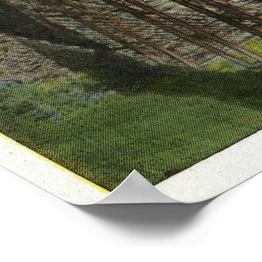 Crawford Notch Uitzicht van Frankenstein Trestle Poster (Hoek)