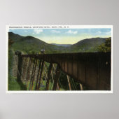 Crawford Notch Uitzicht van Frankenstein Trestle Poster (Voorkant)