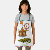 Crawford, painted circus crocodile schort (Insitu)