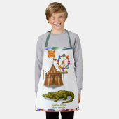 Crawford, painted circus crocodile schort (Gedragen)