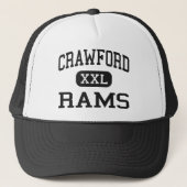 Crawford - Rams - High School - Crawford Nebraska Trucker Pet (Voorkant)