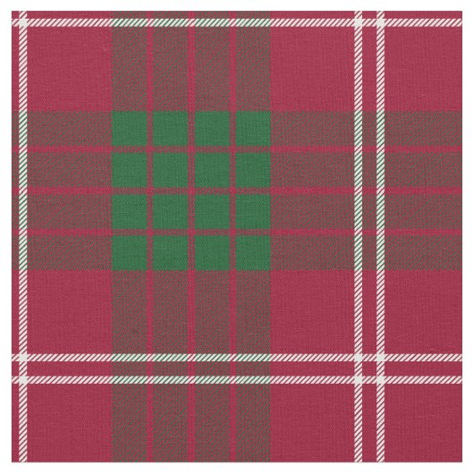 Crawford Scottish Clan Tartan Stof (Close Up)