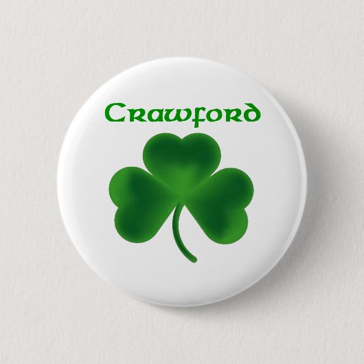 Crawford Shamrock Ronde Button 5,7 Cm (Voorkant)