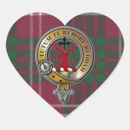 Crawford Tartan & Badge Hart Sticker