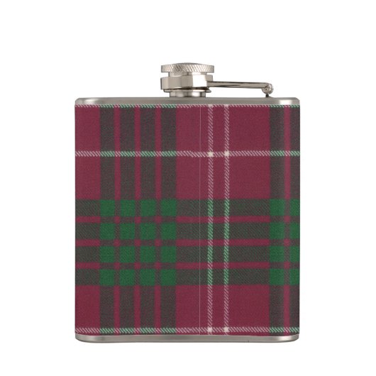 Crawford Tartan & Badge Heupfles (Achterkant)