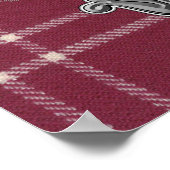 Crawford Tartan & Badge Poster (Hoek)