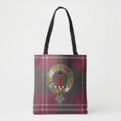 Crawford Tartan & Badge Tote Bag (Voorkant)