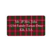 Crawford Tartan Label (Voorkant)