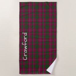 Crawford Tartan Pset Beach Towel Strandlaken