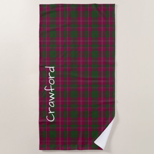 Crawford Tartan Pset Beach Towel Strandlaken (Voorkant)