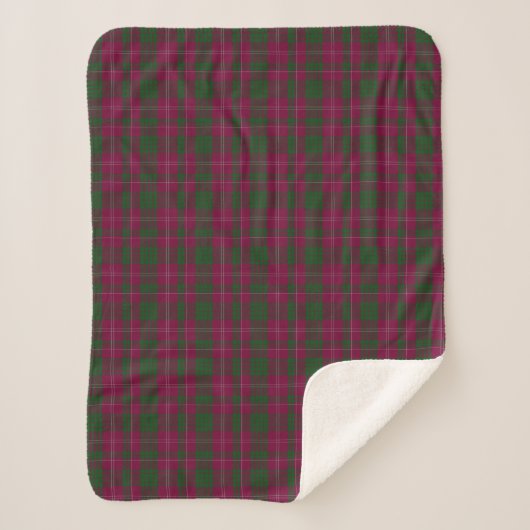 Crawford Tartan Pset Sherpa Fleece Blanket Sherpa Deken (Voorkant)
