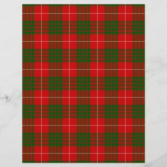 Crawford tartan red green plaid (Voorkant)