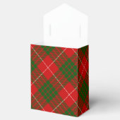 Crawford tartan red green plaid bedankdoosjes (Geopend)