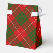 Crawford tartan red green plaid bedankdoosjes (Achterkant)