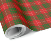 Crawford tartan red green plaid cadeaupapier (Rol Hoek)