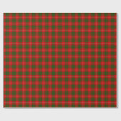 Crawford tartan red green plaid cadeaupapier (Vlak)