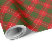 Crawford tartan red green plaid cadeaupapier (Rol Hoek)