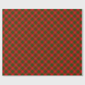 Crawford tartan red green plaid cadeaupapier (Vlak)