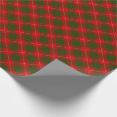 Crawford tartan red green plaid cadeaupapier (Hoek)