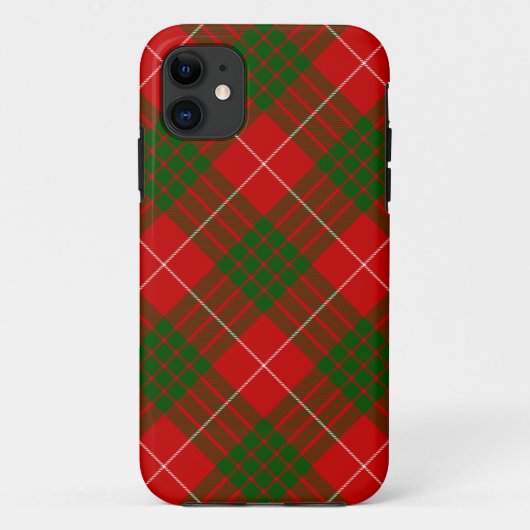 Crawford tartan red green plaid Case-Mate iPhone case (Achterkant)