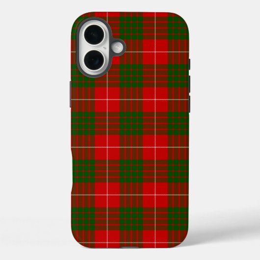 Crawford tartan red green plaid Case-Mate iPhone case (Achterkant)