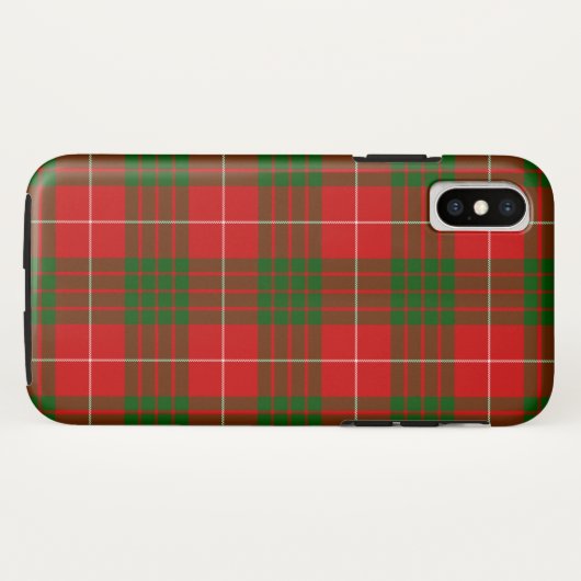 Crawford tartan red green plaid Case-Mate iPhone case (Achterkant (horizontaal))