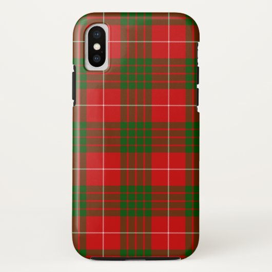 Crawford tartan red green plaid Case-Mate iPhone case (Achterkant)