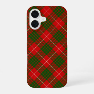 Crawford tartan red green plaid iPhone 16 hoesje