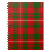 Crawford tartan red green plaid notitieboek (Voorkant)