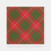Crawford tartan red green plaid servet (Voorkant)