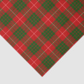 Crawford tartan red green plaid tissuepapier (Detail)