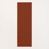 Crawford tartan red green plaid yogamat (Achterkant)