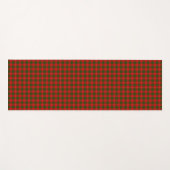 Crawford tartan red green plaid yogamat (Voorkant (horizontaal))