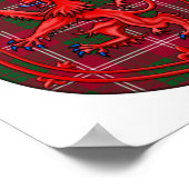 Crawford Tartan Scottish Play Lion Rampant Poster (Hoek)