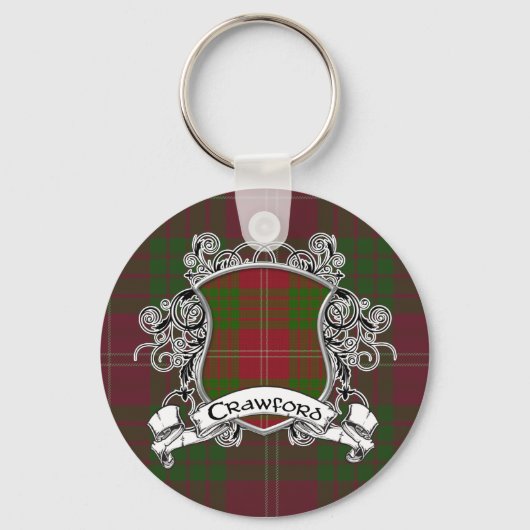 Crawford Tartan Shield Sleutelhanger (Voorkant)