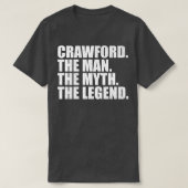 CrawfordCrawford Familienaam Crawford achternaam C T-shirt (Design voorkant)