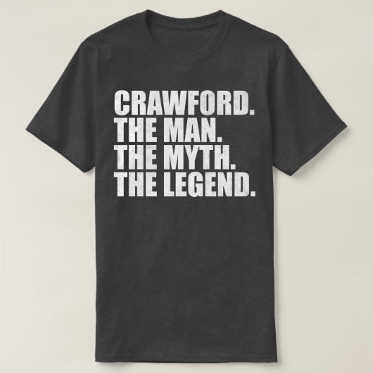 CrawfordCrawford Familienaam Crawford achternaam C T-shirt (Design voorkant)