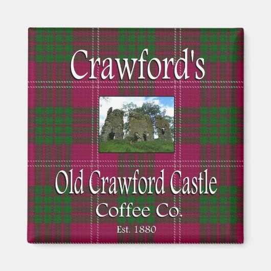 Crawford's Old Crawford Castle Coffee Co. Magnet (Voorkant)