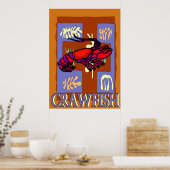 Crawfrish After Matisse Poster (Keuken)