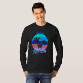 Crawl Key Florida Retro Tropical Palm Trees Vacati T-shirt (Voorkant volledig)