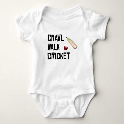 Crawl Walk Cricket Romper (Voorkant)