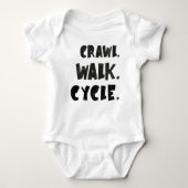 Crawl Walk Cycle - Fietsen Baby - Fiets Baby Romper (Voorkant)