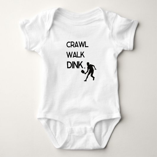 Crawl Walk Dink Baby Bodypakje Romper (Voorkant)