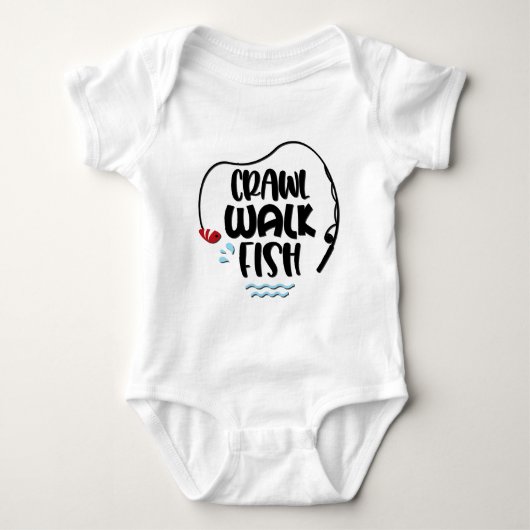 Crawl Walk Fish Romper (Voorkant)